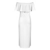 Women's Off-the-Shoulder Ruffled Maxi Dress