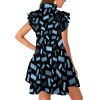 Lotus-Leaf Sleeve Dress