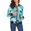 Women's All Over Print Bomber Jacket(Model H19)