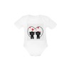 Baby Powder Organic Short Sleeve One Piece Model T28（Two Sides）