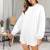 All-Over Print Women's Long Sleeve Mid-Length Shorts Pajama Set