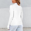 Custom Personalized Women's Turtleneck Slim Long Sleeve T-Shirt