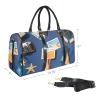 Large Capacity Travel Bag-Large (Black Long Patch) (1736)