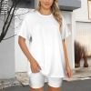 Custom Personalized Casual Oversized T-Shirt & Biker Shorts Set