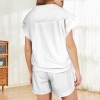 Custom Personalized Short Sleeve Lapel Half Zip Top & Drawstring Shorts Set