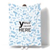 Custom Flannel Fleece Throw Blanket 60"x80"