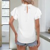 Custom Specialized Round Neck Ruffle Sleeve Blouse Top