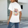 Women's T-Shirt in USA Size (Two Sides Printing) (T78) (Made In Queen)