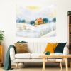 Cotton Linen Wall Tapestry 60"x 51" (Made in Queen)