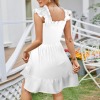 Custom Individualized Sleeveless Square Neck Ruffle Backless Dress