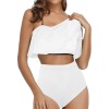 All-Over Print Women's High Waisted Flounce Bikini Set