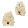 Wooden Bear Family Puzzle with 5 Names (Made In USA)