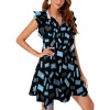 Lotus-Leaf Sleeve Dress