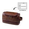 Red Brown PU Toiletry Bag (Top Custom)（Made In USA）