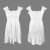 Custom Individualized Sleeveless Square Neck Ruffle Backless Dress