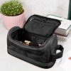 Black PU Toiletry Bag (Front Custom)（Made In USA）