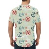 Men's All Over Print Curved Hem T-Shirt (T76)
