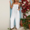Custom Specialized Spaghetti Straps Pocket Wide Leg Jumpsuit
