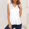 Custom Individualized Women's V-Neck Sleeveless Tank Tops