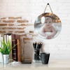 Round Wooden Door Sign 11.8''（Made In USA）