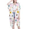 Mid-Length Side Slits Chiffon Cover Up (H50)