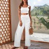 Custom Personalized Tie Shoulder Cami Top & Wide Leg Pants Set