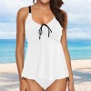 All-Over Print Women's Drawstring String Tankini Set