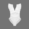 Women's Ruffle Sleeve One-Piece Swimsuit