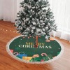 Thick Fringe Christmas Tree Skirt 36"x36" inch