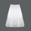Custom Personalized Elastic Waist Tiered Ruffle Hem Pocket Maxi Skirt