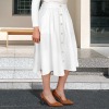 Custom Individualized High Waist Button A-Line Pleated Pockets Skirts