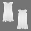 Custom Personalized Short Sleeve Ruffle Hem Girls Dress