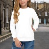 Girls' All Over Print Crew Neck Sweater