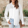Custom Specialized Women's Basic Button Down Long Sleeve Shirts