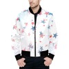 Men's All Over Print Quilted Bomber Jacket (Model H33)