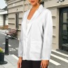 Women's Open Front Casual Long Sleeve Blazer