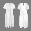 Custom Personalized Ruffle Puff Sleeve High Waist Maxi Dress