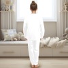 Girls' Round Neck  Long Sleeve Cozy Pajama Set