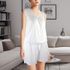 Custom Individualized Women's Round Neck Tank&Shorts Pajama Sets