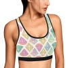 Women's All Over Print Sports Bra (T52)