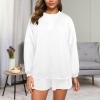 All-Over Print Women's Long Sleeve Mid-Length Shorts Pajama Set