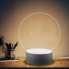 Round Photo Lamp with Round Colorful Light Stand