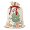 3 Pack Santa Claus Drawstring Bags (One-Sided Printing)