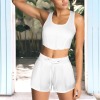Custom Personalized Crew Neck Tank Top & Drawstring Pocket Shorts Set
