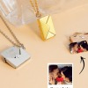 UV Print Stainless Steel Envelope Necklace