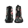 Winter Lace Up Canvas Men's Boots (Model1203H)(Black)