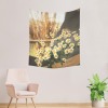 Cotton Linen Wall Tapestry 51"x 60" (Made in Queen)