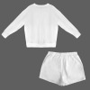 Custom Personalized Long Sleeve Fleece Sweatshirt & Drawstring Shorts Set