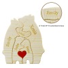 Wooden Bear Family Puzzle with 5 Names (Made In USA)