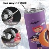 Stainless Steel 20oz Tall Skinny Tumbler with Lid and Straw